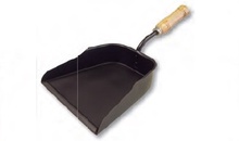 Recogedor Metalico con Mango de Madera 24x23 cm