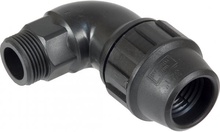 Acople Manguera Riego Codo Macho 1/2