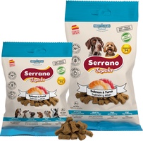 Snack Serrano Perros Salmon y Atun Bolsa 85 gr Snack Serrano Perros Salmon y Atun Bolsa 85 gr