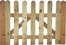 Puerta Valla Clasica Madera 100x100 cm