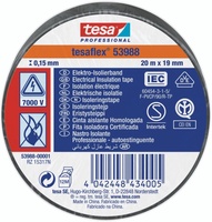 Cinta Aislante Tesa Negra 19 mm 20 Metros Cinta Aislante Tesa Negra 19 mm 20 Metros