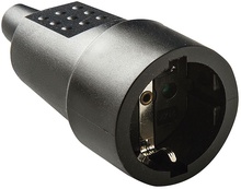 Base Tt 10a-250v Caucho Negro Duolec