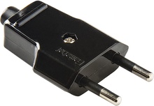 Clavija 10a - 250v Negro Duolec -