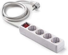 Base Multiple Regleta con Interruptor 4 Tomas T/t 1,5 m