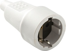 Base Tt 10a-250v Pvc Goma Blanco Duolec