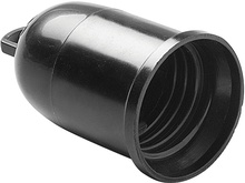 Portalamparas Provisional E-27 Negro Duolec