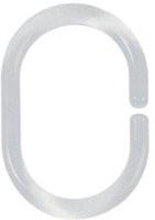 12 Anillas Blancas Cortina Ba�o 