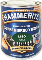 Esmalte Metalico Directo Hammerite Liso Brillo Verde 750ml