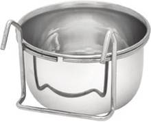 Comedero Acero Inoxidable Pajaros 300ml con Gancho