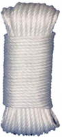 Cuerda Polietileno / Cord�n Revestido Pvc 4mm 15 metros Blanco