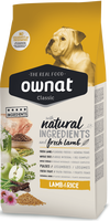 Pienso Perros Ownat Classic Cordero y Arroz 4 kg Pienso Perros Ownat Classic Cordero y Arroz 4 kg