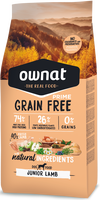 Pienso Perros Ownat Grain Free Junior Cordero 3 kg