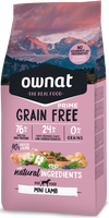 Pienso Perros Ownat Grain Free Prime Mini Cordero 3 kg