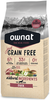 Pienso Perros Ownat Just Grain Free Adult Pato 14 kg