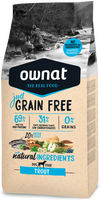 Pienso Perros Ownat Just Grain Free Adult Trucha 14 kg