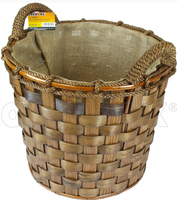 Cesto de le�a redondo - 34x45x44 cm