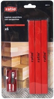 Lapices Carpintero y Sacapuntas Ratio
