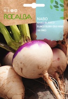 Semilla Nabo Blanco Globo Colo Roxo