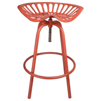 Taburete Dise�o Tractor Rojo Acero