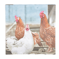 Servilletas de Papel Gallinas 33x33cm