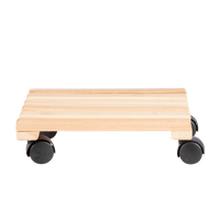 Carro Porta Macetas Madera 