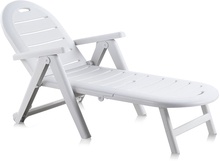 Tumbona Plegable Caiman Blanca 195x72xh43 