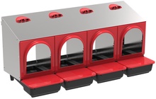 Ponedero Metalico Platinum 4 Departamentos