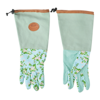 Guante Largo de Jardin con Estampado de Rosas