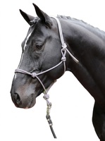 Cabezada Caballos nudos Full Black/Grey