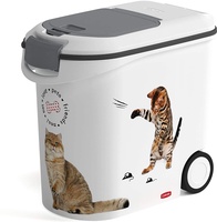 Contenedor para pienso gatos con ruedas 12kg 35 litros