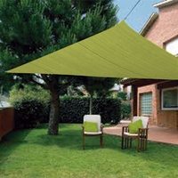 Toldo Vela Impermeable Triangular  Verde Claro 3,6 m
