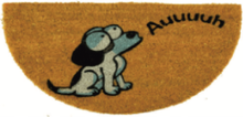 Felpudo perro Coco Semiluna 40x70  