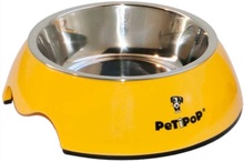 Comedero de Melamina Petipop Amarillo S