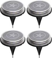 Pack 4 luz solar led suelo jardin Aigostar 3200K Luz Pack 4 luz solar led suelo jardin Aigostar 3200K Luz