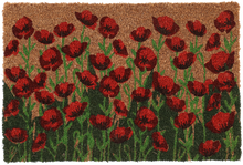 Felpudo Amapolas Fibra de Coco 