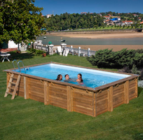 Piscina Sunbay Madera Rectangular  620x420x133 cm
