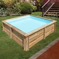 Piscina Sunbay Madera Cuadrada 225x225x68 cm
