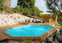 Piscina Sunbay Madera Ovalada 672x472x146 cm