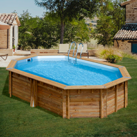 Piscina Sunbay Madera Ovalada 535x335x117 cm