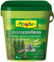 Abono Coniferas y Arbustos Flower 4 kg Cubo