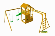 Parque Infantil Teide XL Columpio Individual y Escalera de Mono
