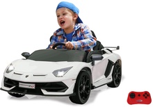 Coche Electrico Lamborghini Aventador SVJ Blanco 12V 2,4GHz