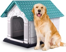 Caseta perro plastico exterior resistente Dog Villa Nobleza L