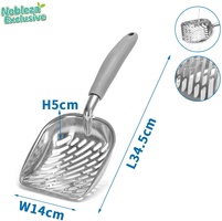 Pala de aluminio para arena de gatos