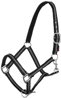 Cabezada Caballo Mustang Regulable Negro/Plata Talla Poni