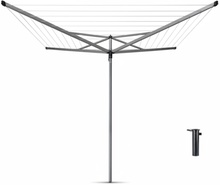 Tendedero Rotary Essential 4 Brazos 50 Metros Metallic Grey