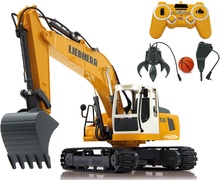 Excavadora Teledirigida Liebherr R936 1:20 2,4GHz Destruction-Set con Pinza y Martillo de Demolicion