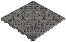 Baldosas Plastico Bahamas Antracita Pack 12 Unidades 30x30 cm