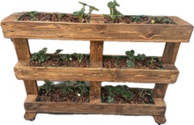 Palet Macetero R�stico con fresas Artesanal