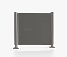 Pantalla Privacidad 135x100 Gris Cuarzo